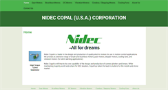 Desktop Screenshot of nidec-copal-usa.com